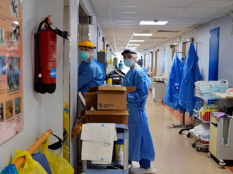 Ara mateix hi ha 26 persones ingresades per COVID-19 a l'hospital de Palamós. (Foto: SSIBE).