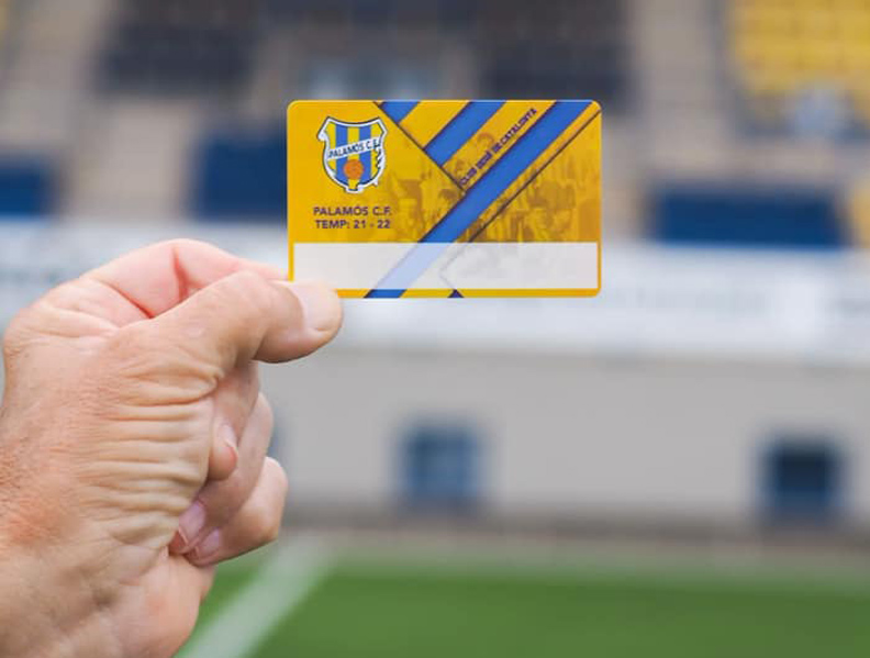 Carnet de soci del Palamós CF. (Foto: Palamós CF).