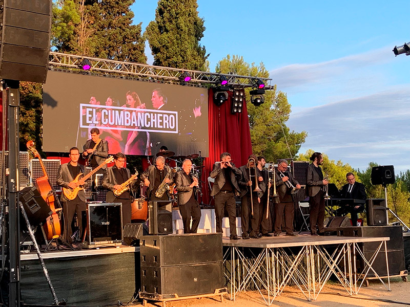 Actuació musical al Collet de Sant Antoni, aquest passat cap de setmana. (Foto: Ajuntament de Calonge i Sant Antoni).