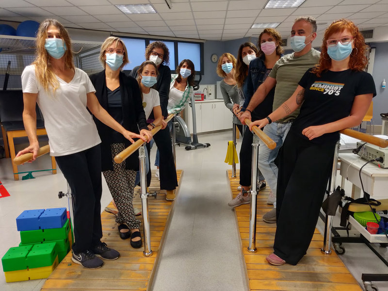 L'equip de fisioterapeutes i terapeutes ocupacionals domiciliaris de SSIBE. (Foto: SSIBE).