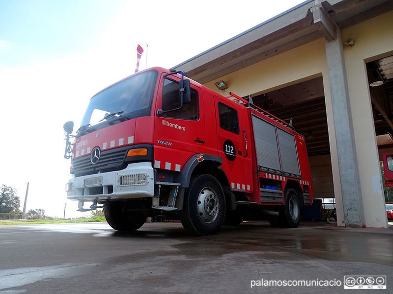 Un dels camions del Parc de Bombers de Calonge.