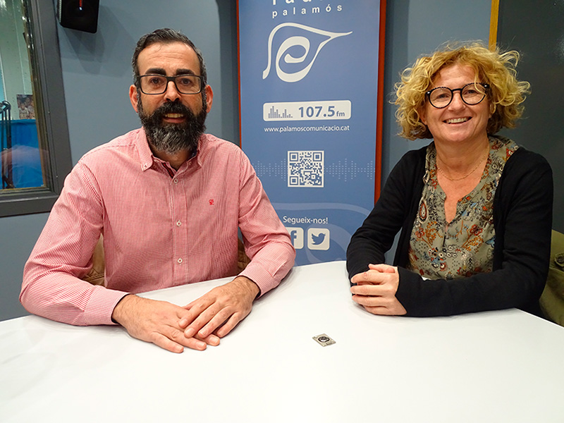 Manel Moreno i Mar Muñoz, president i secretària, respecticament, d'EmpoRderats.