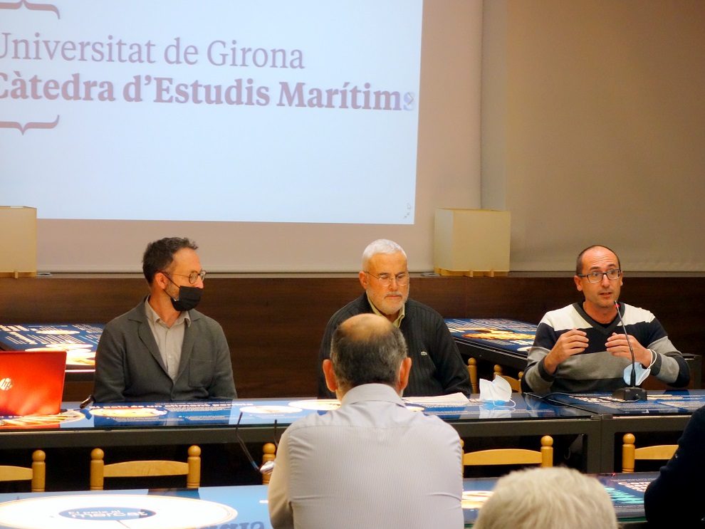 Imatge de l'acte de lliçó inaugural de la Càtedra d’Estudis Marítims. (Foto: Ajuntament de Palamós).