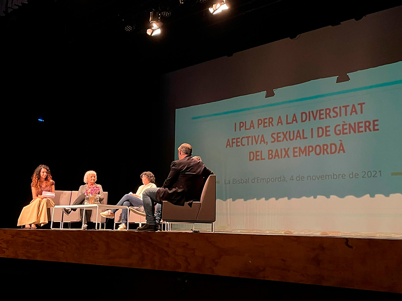 Prsentació del Pla per a la diversitat afectiva, sexual i de gènere, aquest passat dijous. (Foto: Consell Comarcal Baix Empordà).