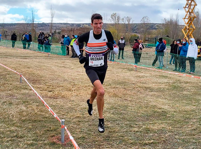 L'atleta Adel Mechaal, al cros d'Atapuerca d'aquest passat cap de setmana. (Foto: Instagram Adel Mechaal).