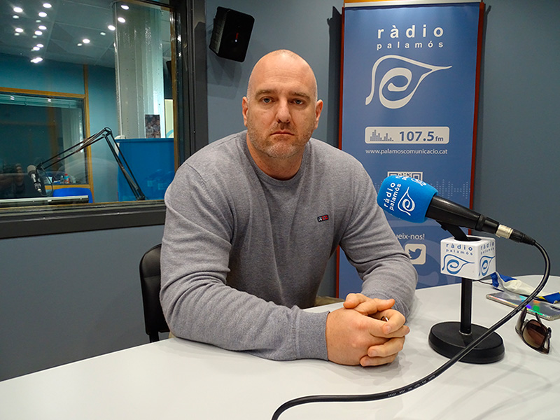 Patxi Otamendi, president del Palamós CF, avui a l'espai 'Temps afegit'.