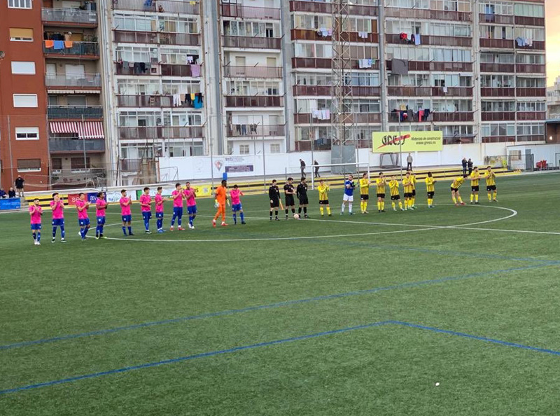 El Palamós no ha pogut sumar cap punt en la seva visita a Mataró. (Foto: Palamós CF).