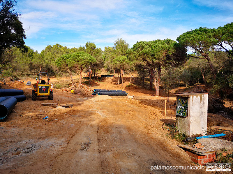 Les obres al sector de Belitrà de Dalt, la passada setmana.