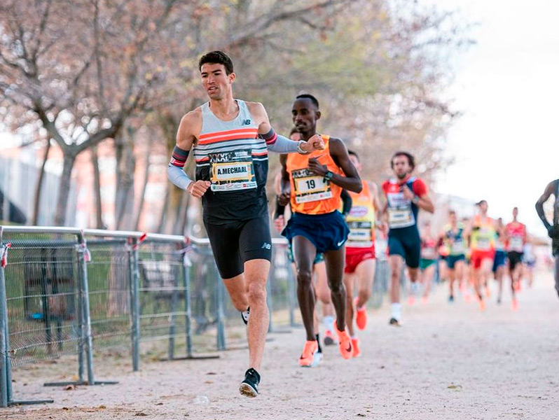 Adel Mechaal en el cros d'aquest passat cap de setmana a Alcobendas. (Foto: instagram.com/adel.mechaal).