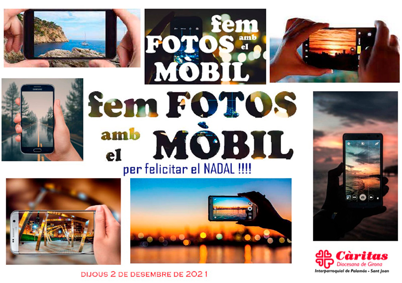'Com fer fotos amb el mòbil' és una de les activitats que organitza Càritas aquest desembre. (Foto: Càritas Interparroquial Palamós Sant Joan).