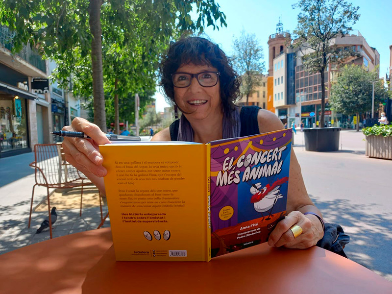 Anna Fité és l'autora del llibre 'El concert més animal'. (Foto: Diari de Sabadell).