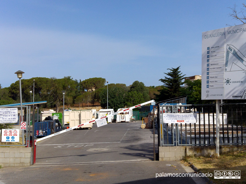 La deixalleria municipal, al Polígon Industrial de Sant Joan.