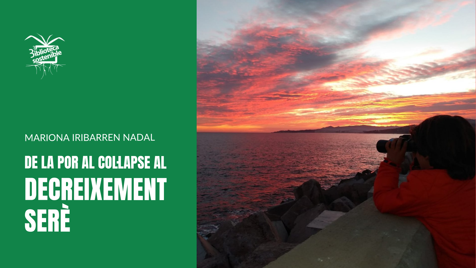 La xerrada anirà a càrrec de Mariona Iribarren, Mariona Iribarren, mare i doctora en Ciències Humanes i de la Cultura.