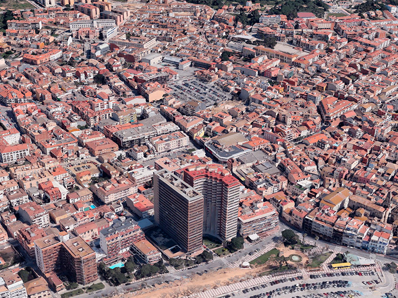 Només es beneficiaran 39 famílies de Palamós de la segona tongada d'ajudes a l'habitatge. (Foto: Google Earth).