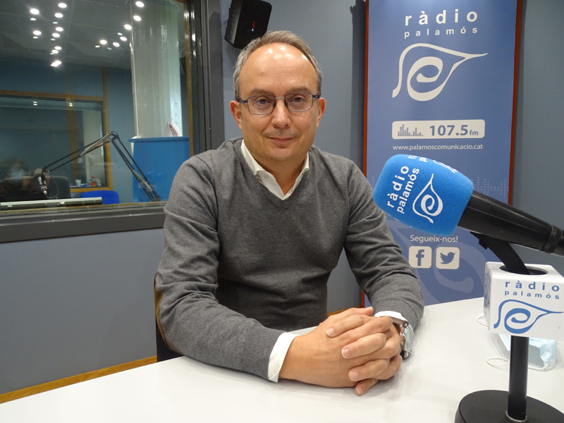 El portaveu del PSC, Josep Coll, ahir a l'espai 'Preguntes'.