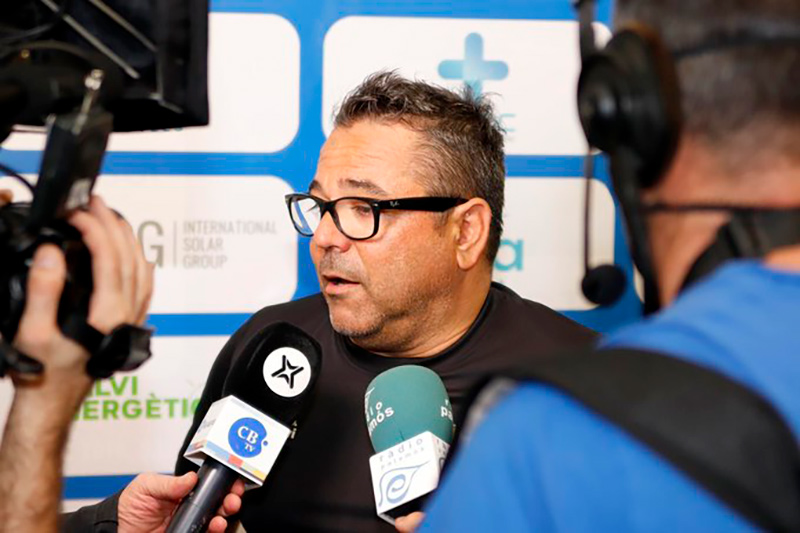 Mario Fernàndez, entrenador del Palamós Club de Futbol., (Foto: Palamós CF).