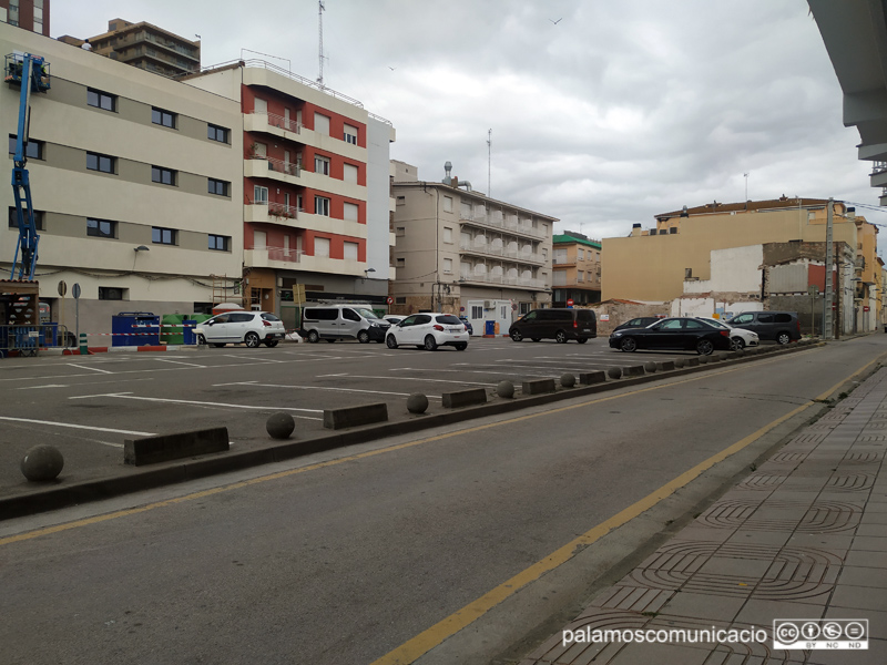 L'aparcament de La Equitativa de Palamós.