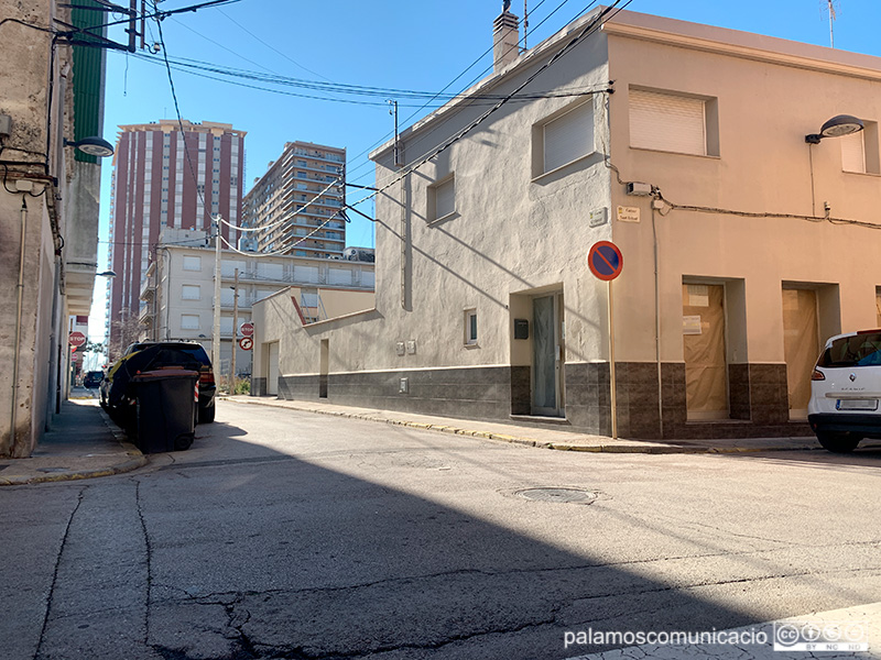 Cruïlla dels carrers d'Orient i Sant Antoni, dos dels carrers afectats per les feines de demà dimarts.