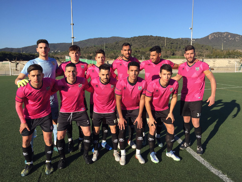 Onze inicial del Palamós en el darrer partit de lliga disputat. (Foto: Palamós CF).