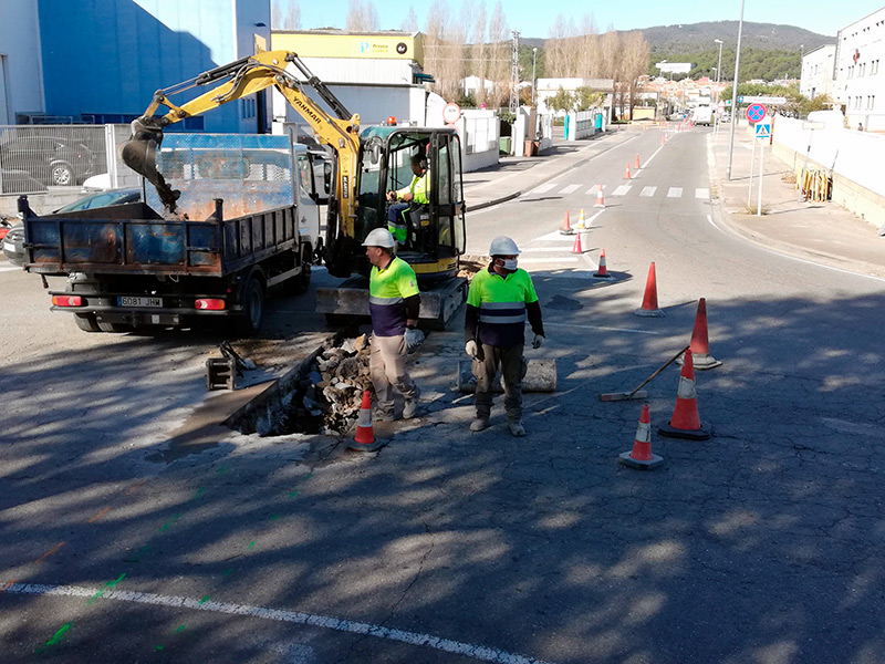 Tram del carrer d'Arnau Sa Bruguera on han començat les obres. (Foto: Ajuntament de Palamós).