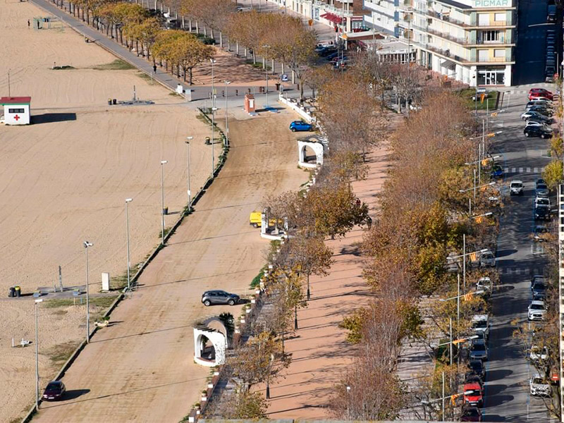 El passeig del Mar de Palamós, en una imatge d'arxiu. (Foto: Ajuntament de Palamós).