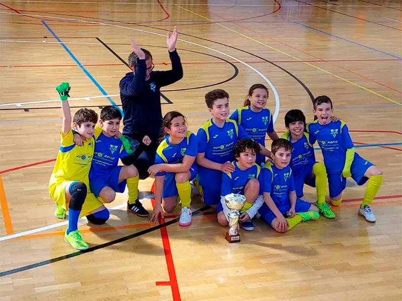 El benjamí del Futbol Sala Palamós. (Foto: Futbol Sala Palamós).