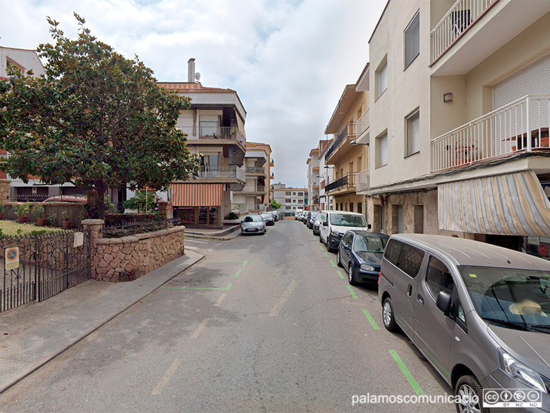 El carrer Xaloc és un dels carrers afectats pel tall de llum de demà dissabte.