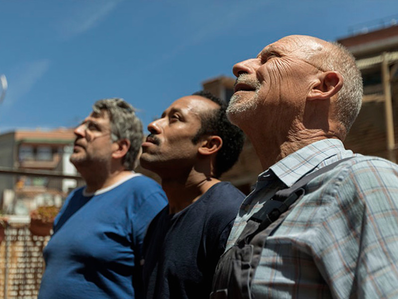 Els protagonistes de 'Sis dies corrents'. (Foto: Cicle Gaudí de Cinema en Català).