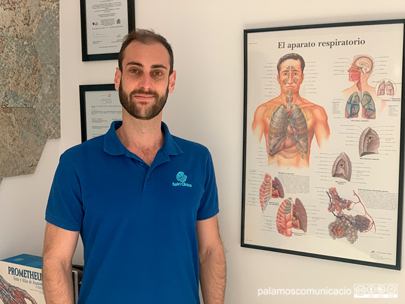 Eudald Zerbst, fisioterapeuta respiratori del centre Spiri Clínica Palamós.