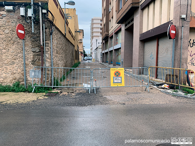 El carrer de la Mercè, ahir a la tarda.