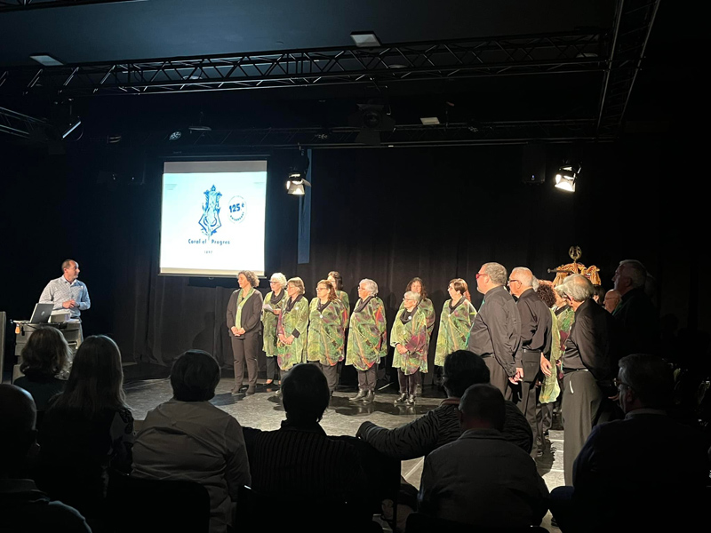 L'acte es va fer ahir al vespre a la Sala Petita de La Gorga. (Foto: Teatre La Gorga).