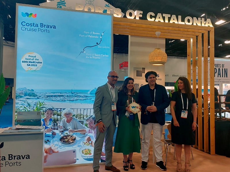 Ports de la Generalitat ha participat a la fira Seatrade Cruise Global 2022 celebrada a Miami. (Foto: Ports de la Generalitat).