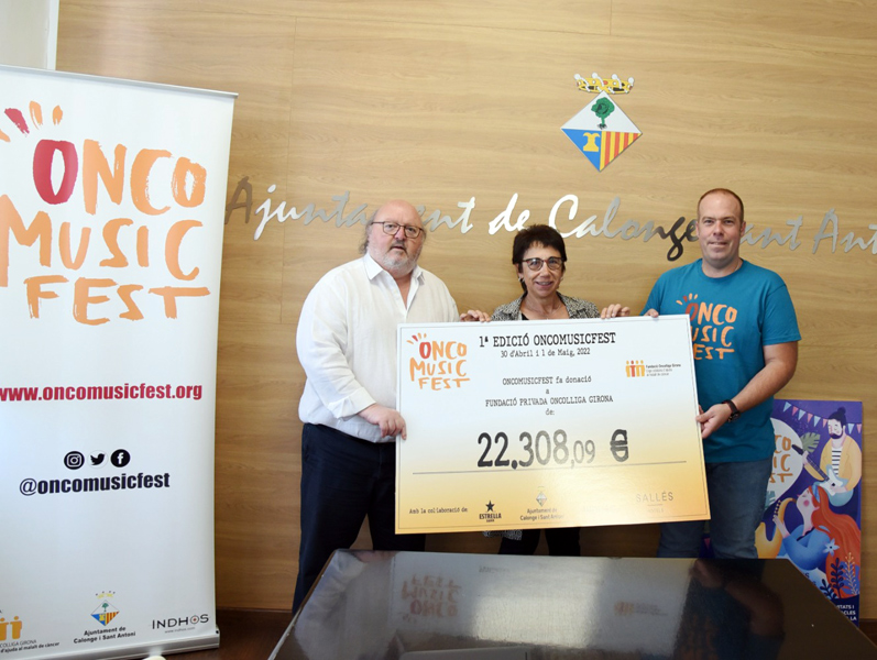 Els diners van destinats als programes d'Oncolliga d'atenció als malalts de càncer i les seves famílies. (Foto: Ajuntament de Calonge i Sant Antoni).
