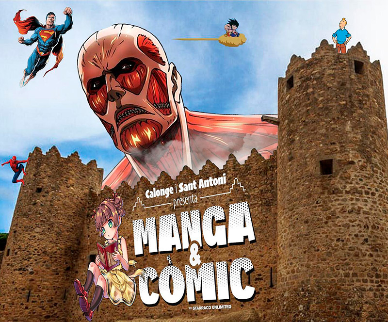 El castell de Calonge acull des de divendres la primera Fira Manga & Còmic. (Foto: Ajuntament de Calonge i Sant Antoni).