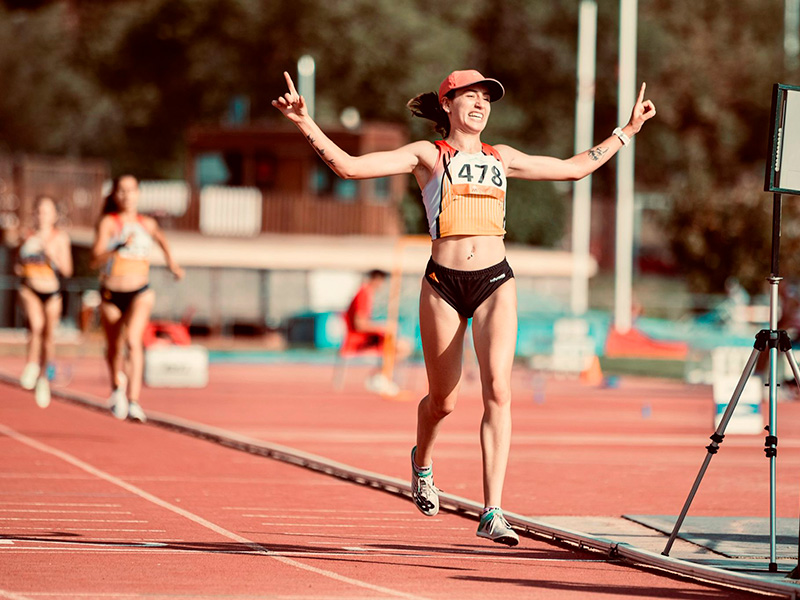 L'atleta palamosina Laura Rodríguez, de l'Associació Atlètica Catalunya.