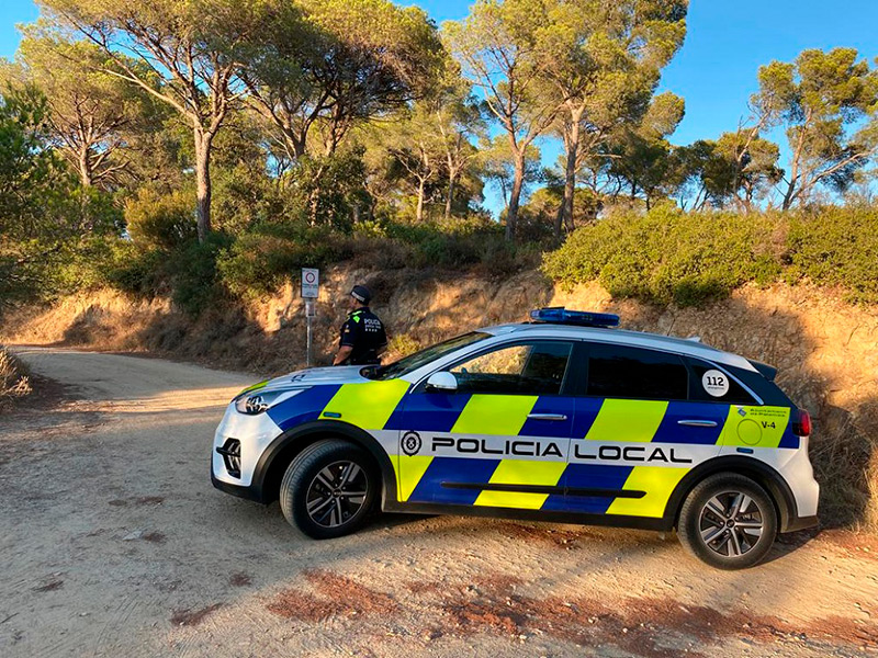 Palamós ha tancat els accessos que des del municipi condueixen al massís de les Gavarres. (Foto: Ajuntament de Palamós).