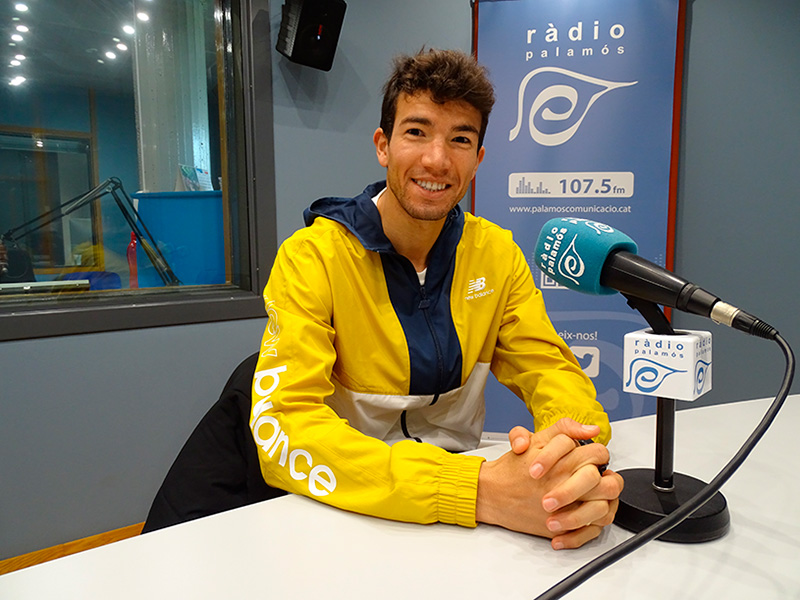 L'atleta palamosí Adel Mechaal, en una imatge d'arxiu als nostres estudis.