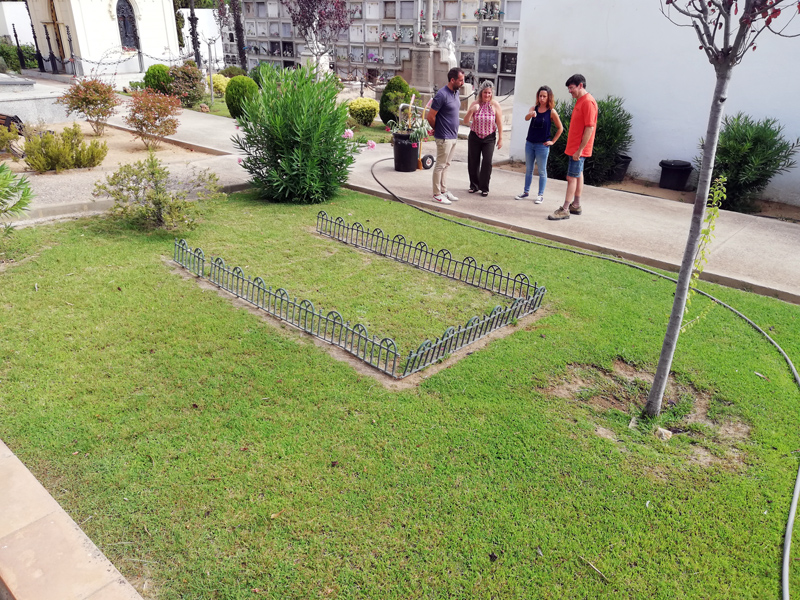 Zona del cementiri on es proposa fer l'espai per al dol perinatal. (Foto: Ajuntament de Palamós).