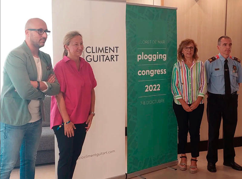 Presentació ahir del Plogging Congress que es farà els dies 7 i 8 d'octubre a Lloret de Mar. (Foto: Plogging Congress).