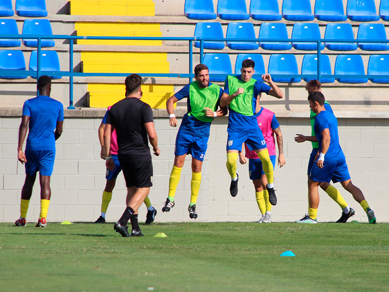 Els jugadors del Palamós en un entrenament d'aquesta pretemporada. (Foto: Palamós CF).