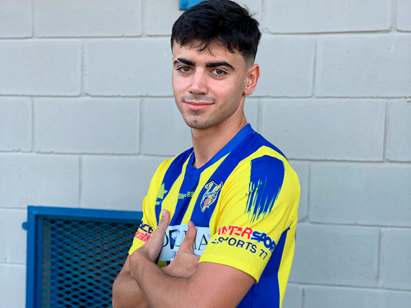 El davanter Adrián Antequera arriba procedent del Cristinenc. (Foto: Palamós CF).