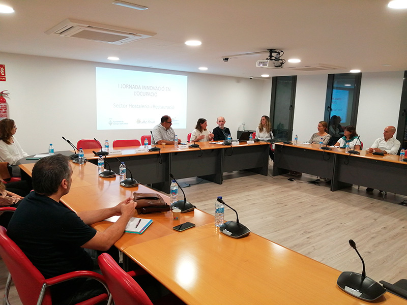 Imatge de la primera jornada d’innovació en l’ocupació adreçada al sector d’hostaleria i restauració.