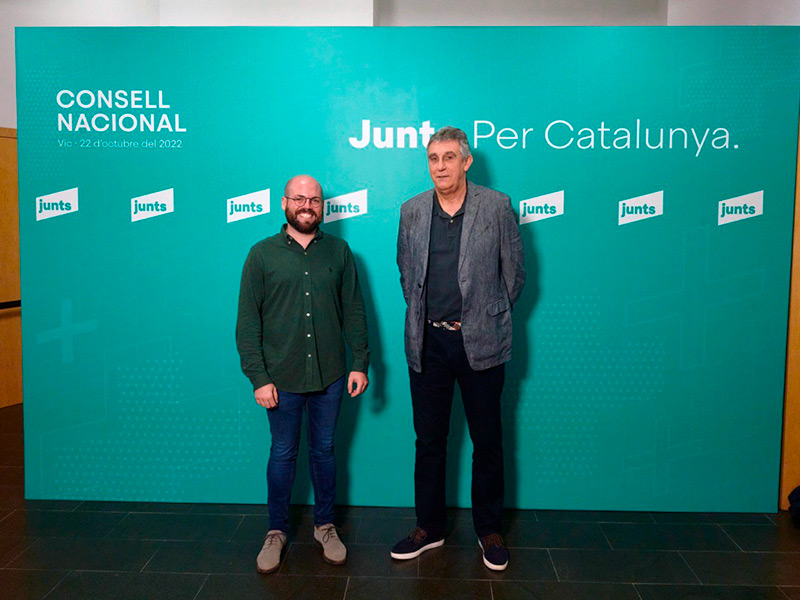 Raimon Trujillo i Josep Santamaria, consellers nacionals de Junts per Catalunya.