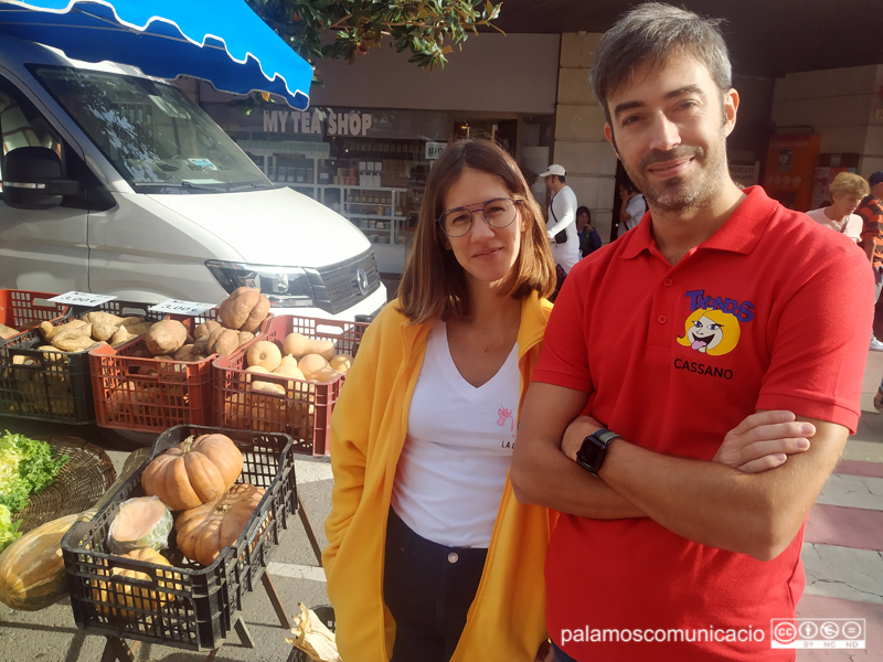 Eli Fernández, de la colla 'Les Nimfes', i Xavi Casanovas, dels 'Txondos'.