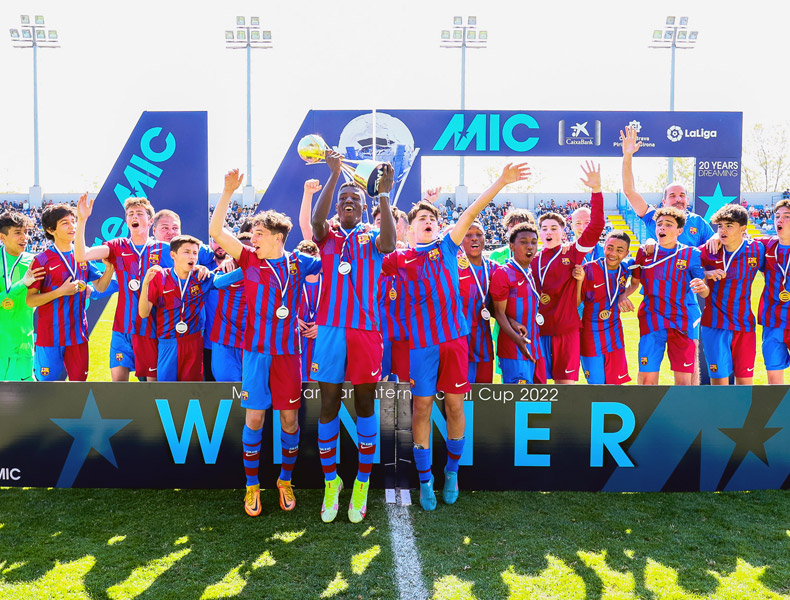 El Barça va fer triplet en el MIC 2022. (Foto. MIC Football).