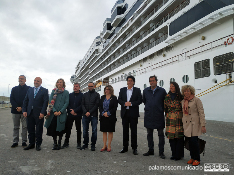 Acte de cloenda de la temporada de creuers, avui al port de Palamós.