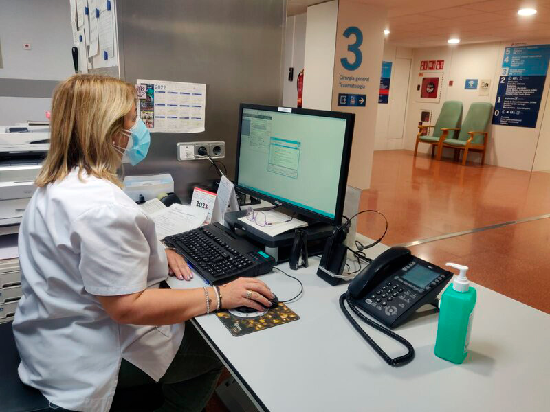 Admissions a la tercera planta de l'hospital de Palamós. (Foto: SSIBE).