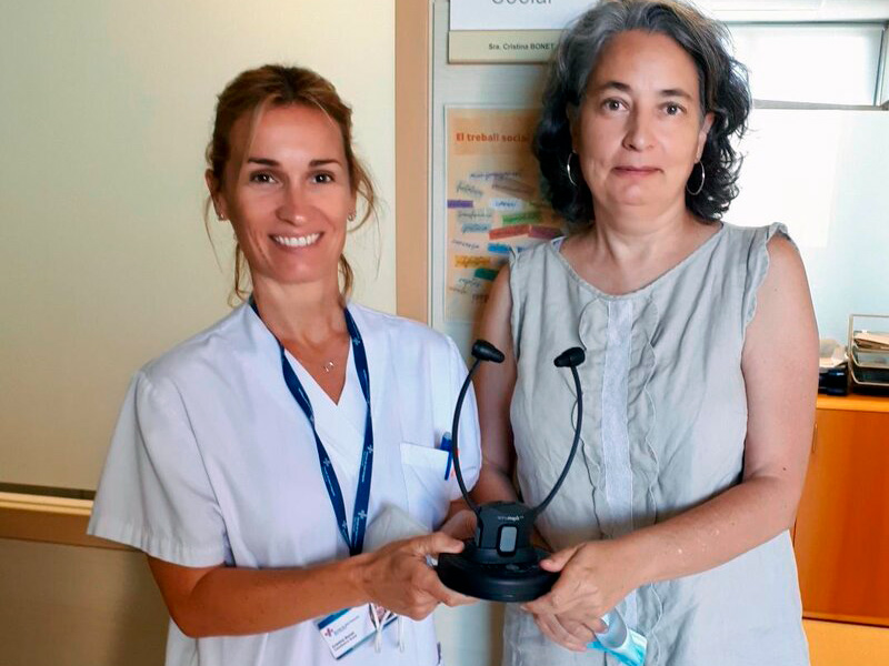 L'aparell permet millorar la comunicació entre pacients i professionals. (Foto: SSIBE).