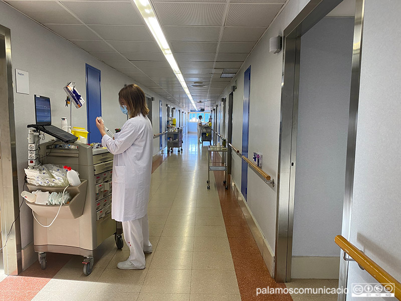 Els 9 llits s'han obert a la tercera planta de l'hospital de Palamós.