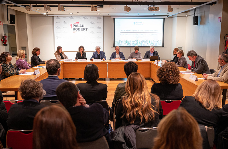 Acte de presentació del protocol de l'atenció integrada social i sanitària. (Foto: Generalitat de Catalunya).